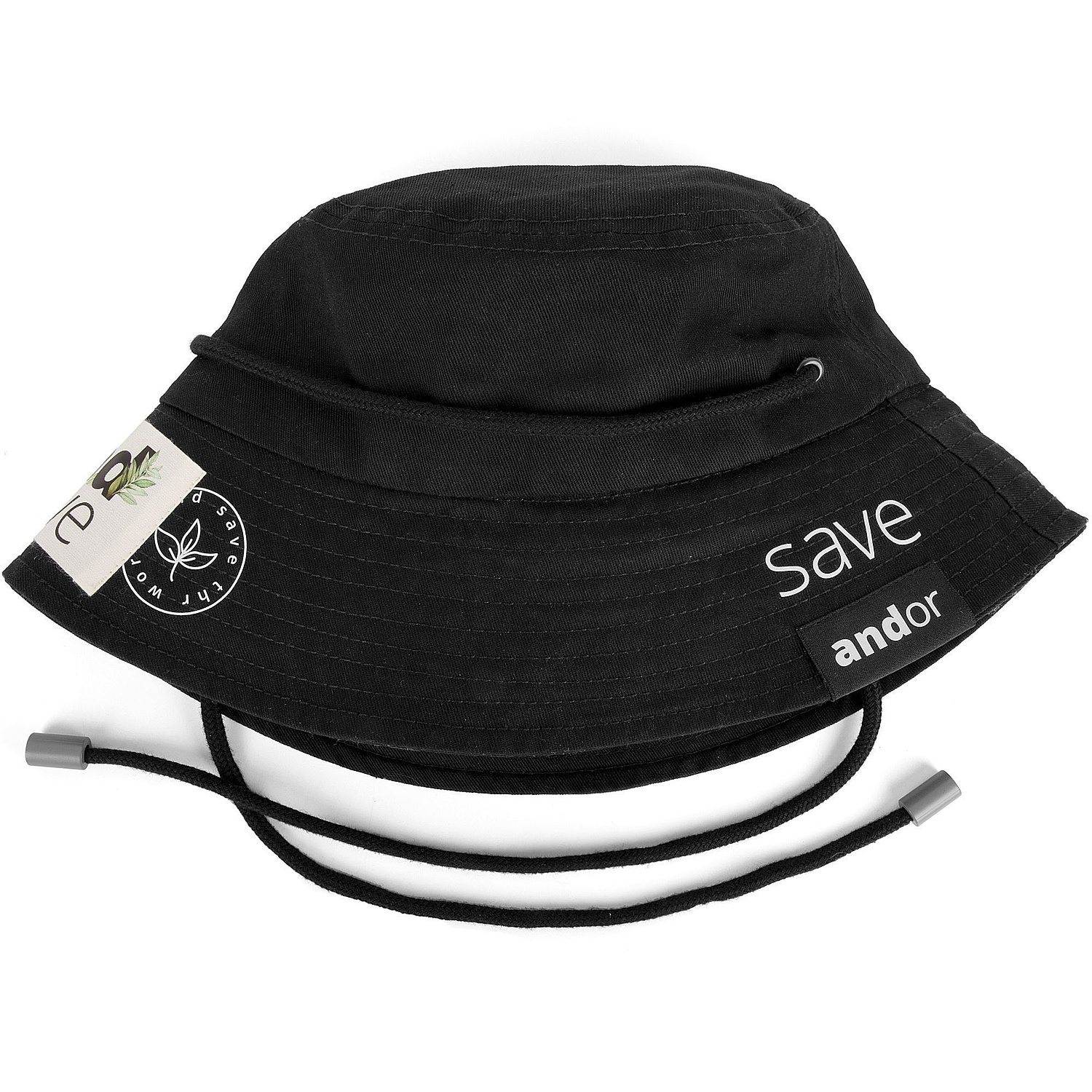 Панама C7, черная с логотипом