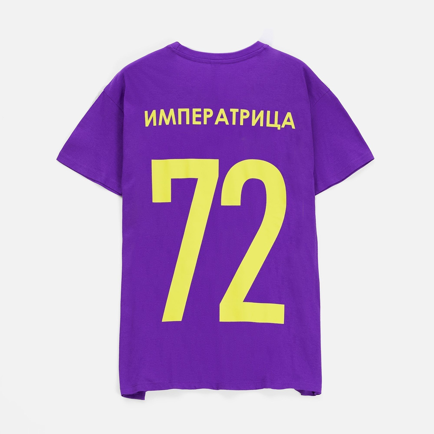 Футболка унисекс Regent 150, фиолетовая с логотипом