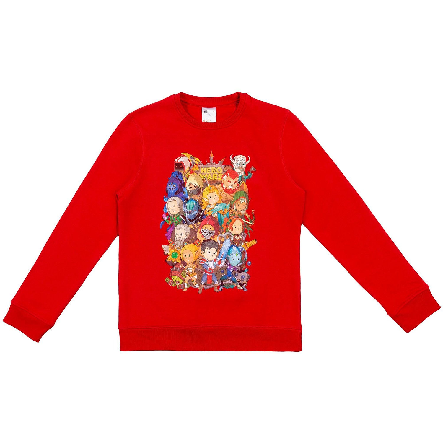 Свитшот унисекс King, серый меланж с логотипом