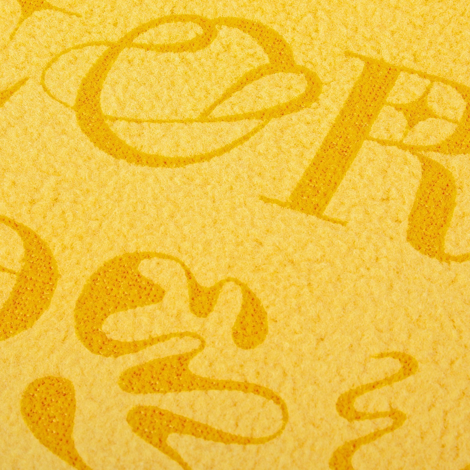 Флисовый плед Warm&Peace, желтый с логотипом