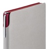Ежедневник Flexpen, недатированный, серебристо-бордовый с логотипом
