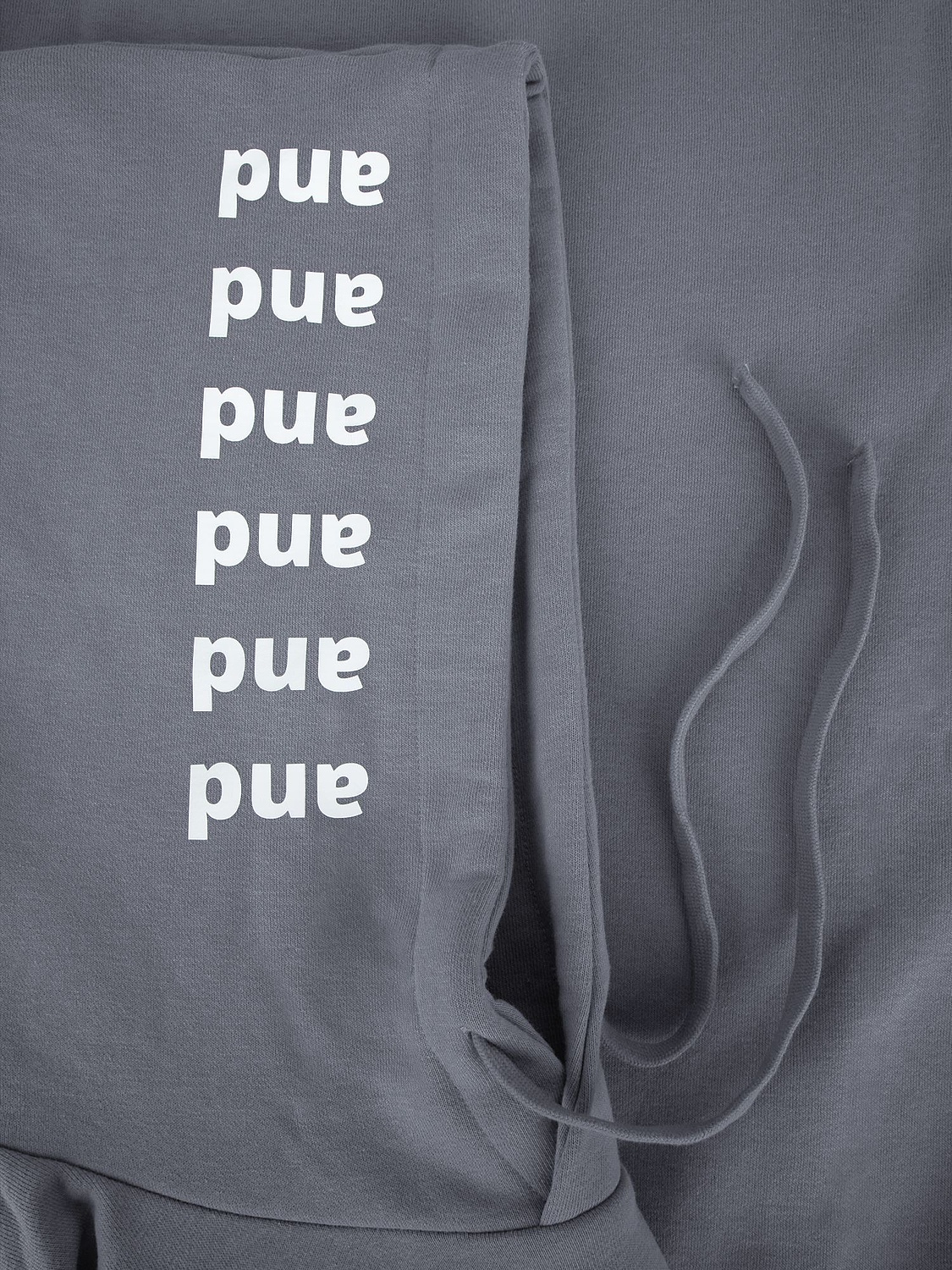 Худи унисекс H2, серое с логотипом