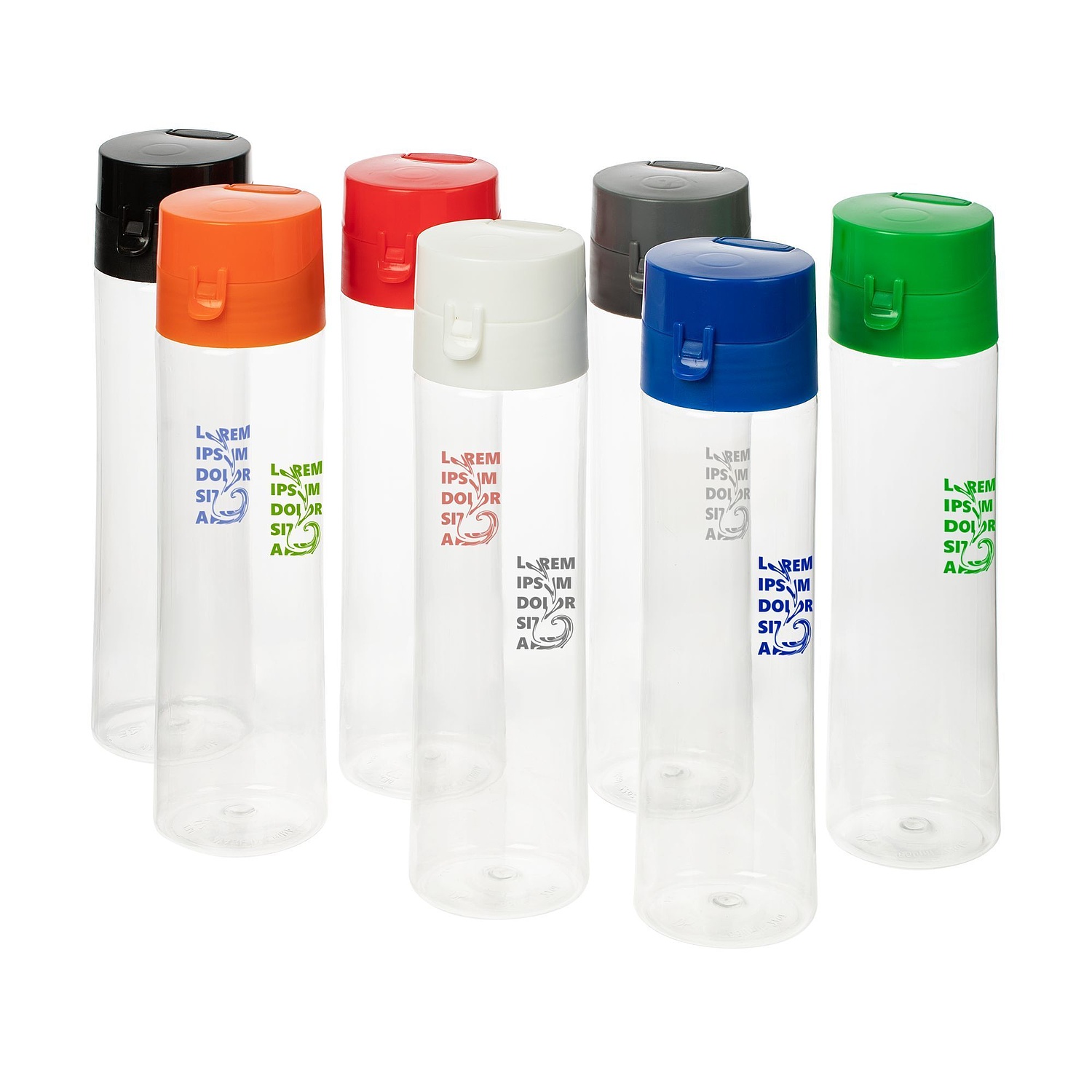 Бутылка для воды Riverside, черная с логотипом