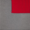 Шарф Snappy, светло-серый с красным с логотипом