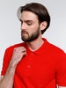 Рубашка поло мужская Adam, красная с логотипом