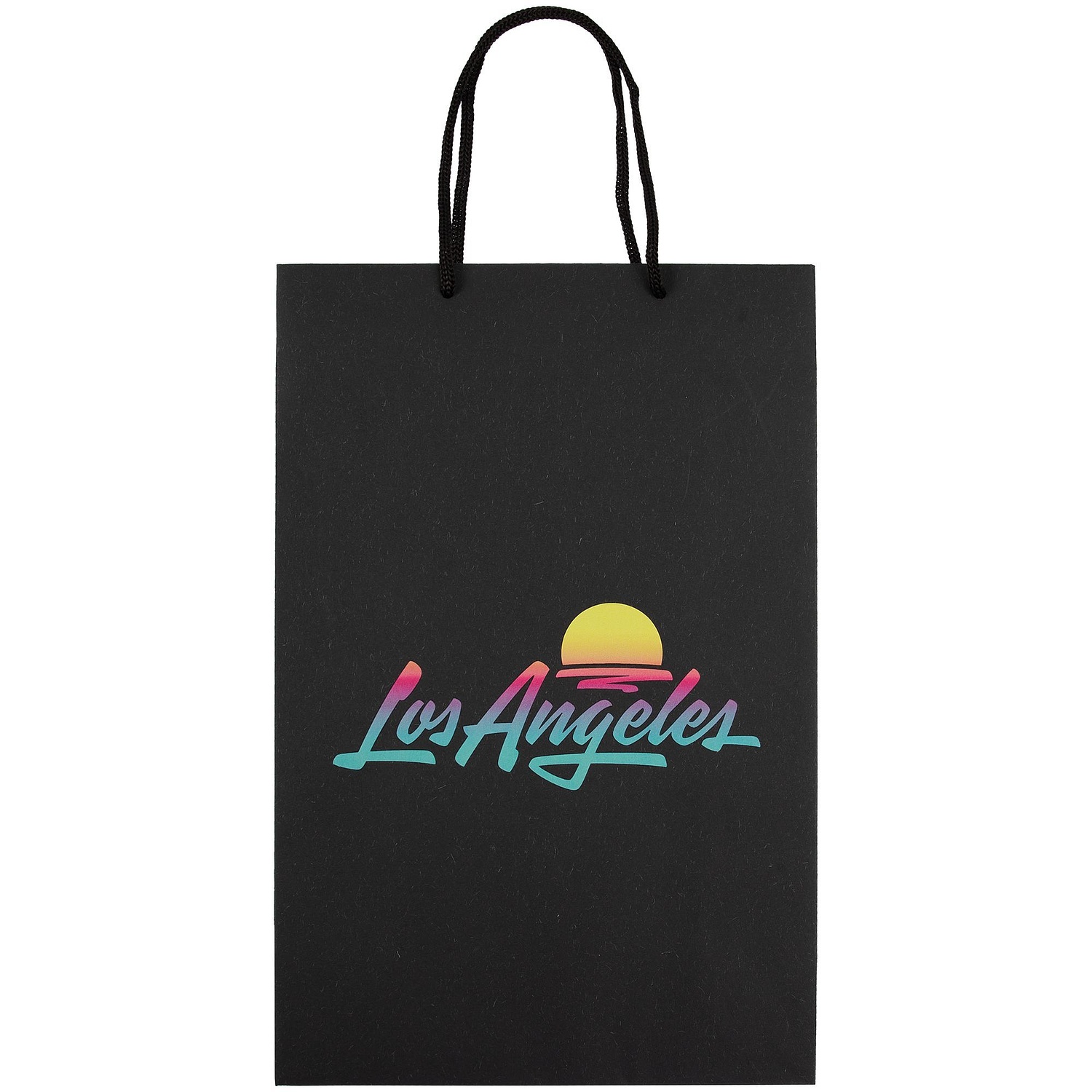 Пакет бумажный Eco Style, черный с логотипом