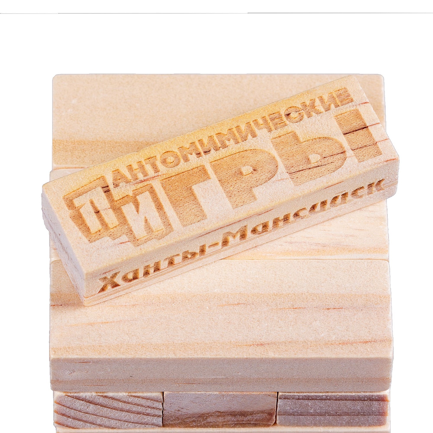 Игра «Деревянная башня мини», неокрашенная