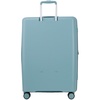 Чемодан Forza L, голубой с логотипом