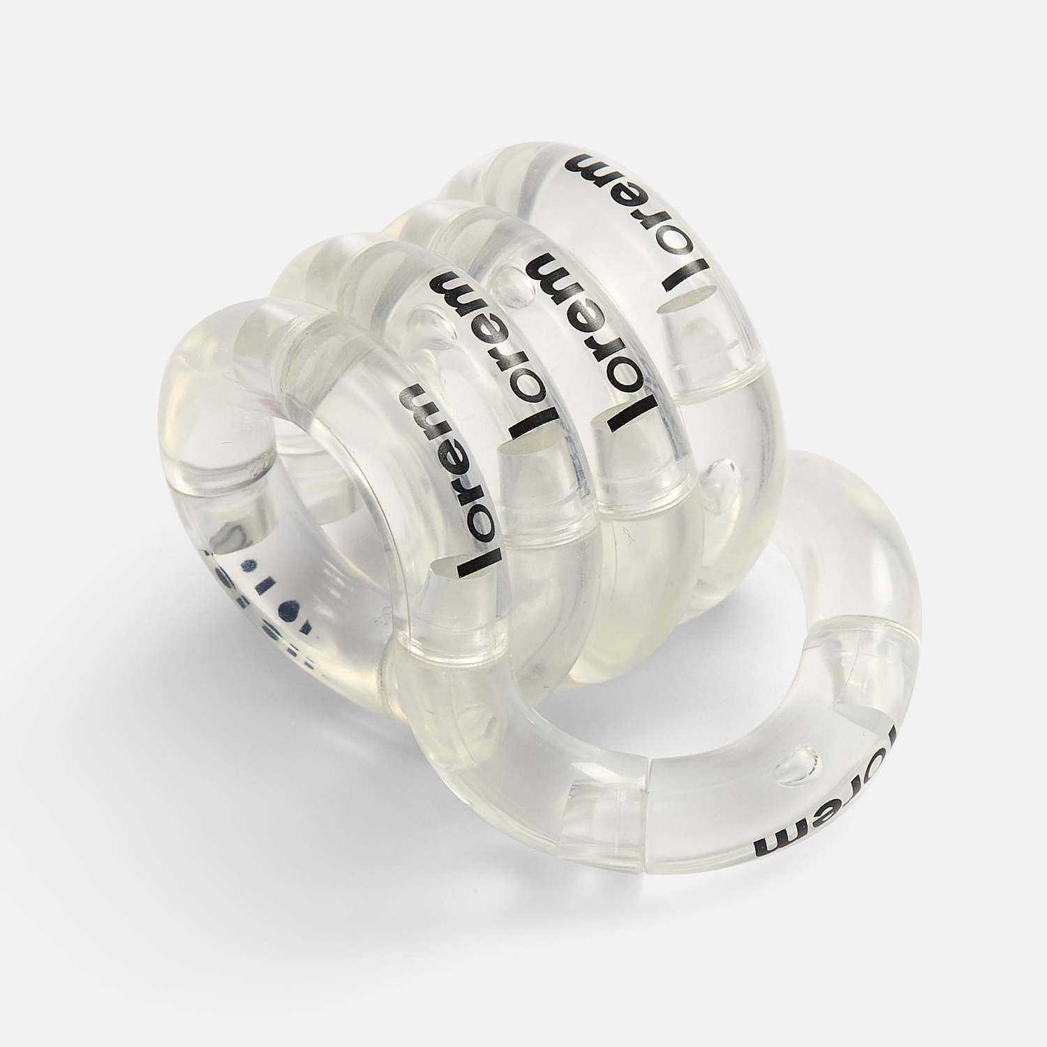 Антистресс Tangle, прозрачный с логотипом