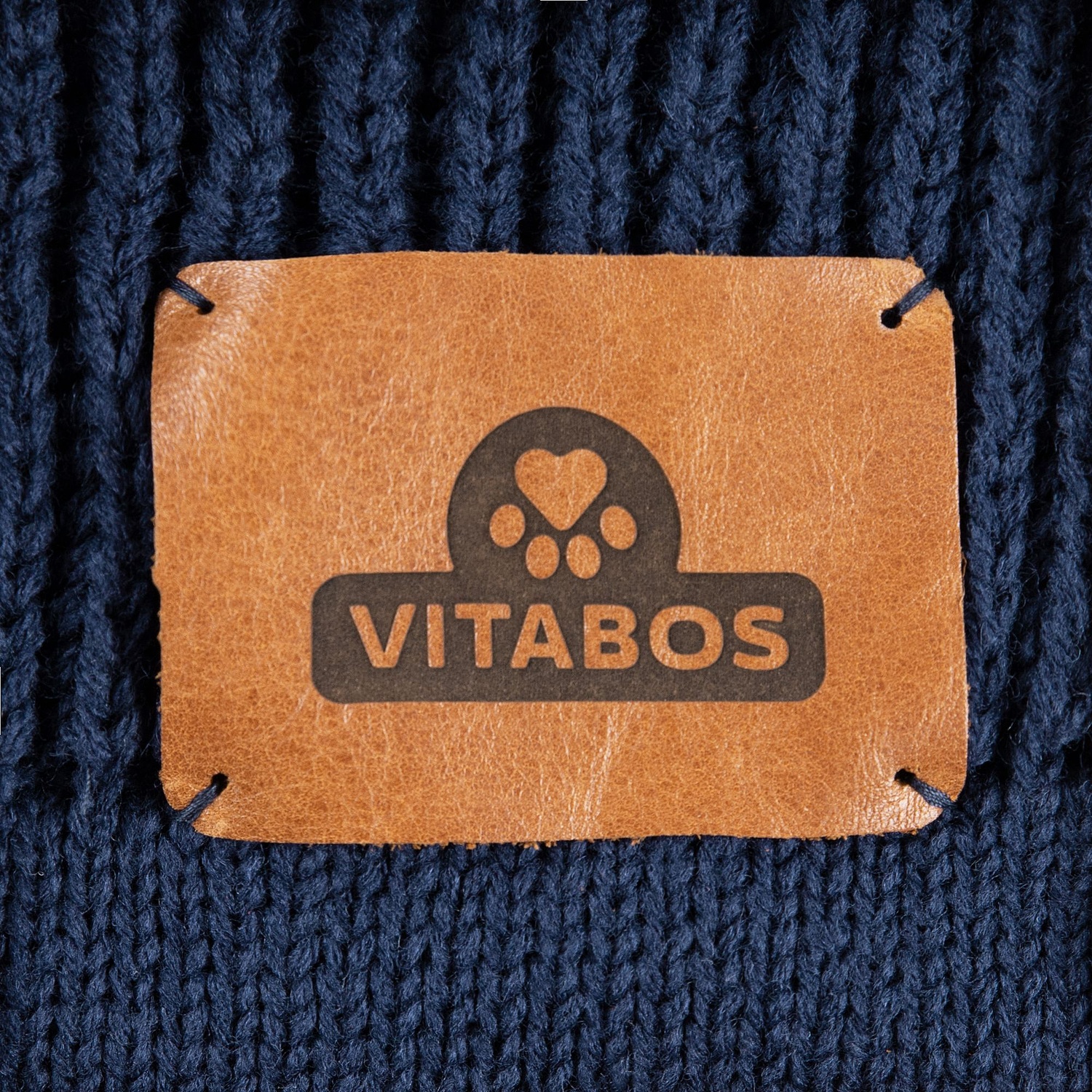 Плед Shirr, темно-синий (сапфир)