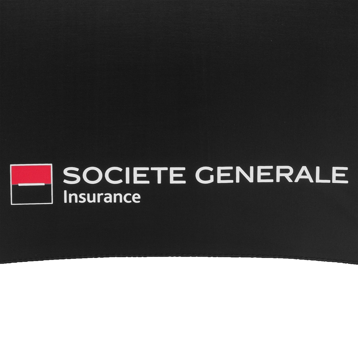 Зонт-трость Promo, черный с логотипом