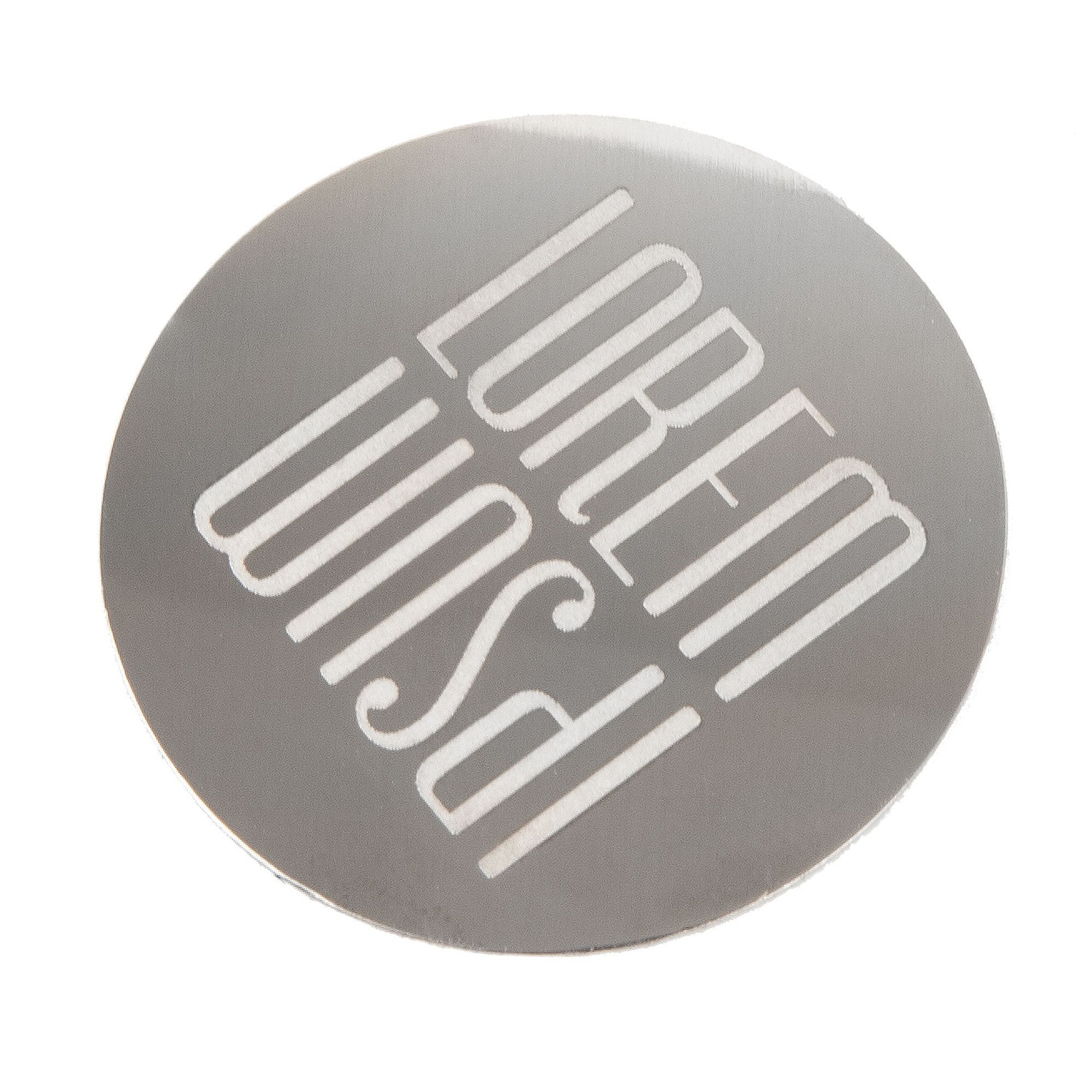 Магнитный держатель для смартфонов Pinch, серебристый с логотипом