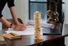 Игра «Круглая башня», неокрашенная с логотипом