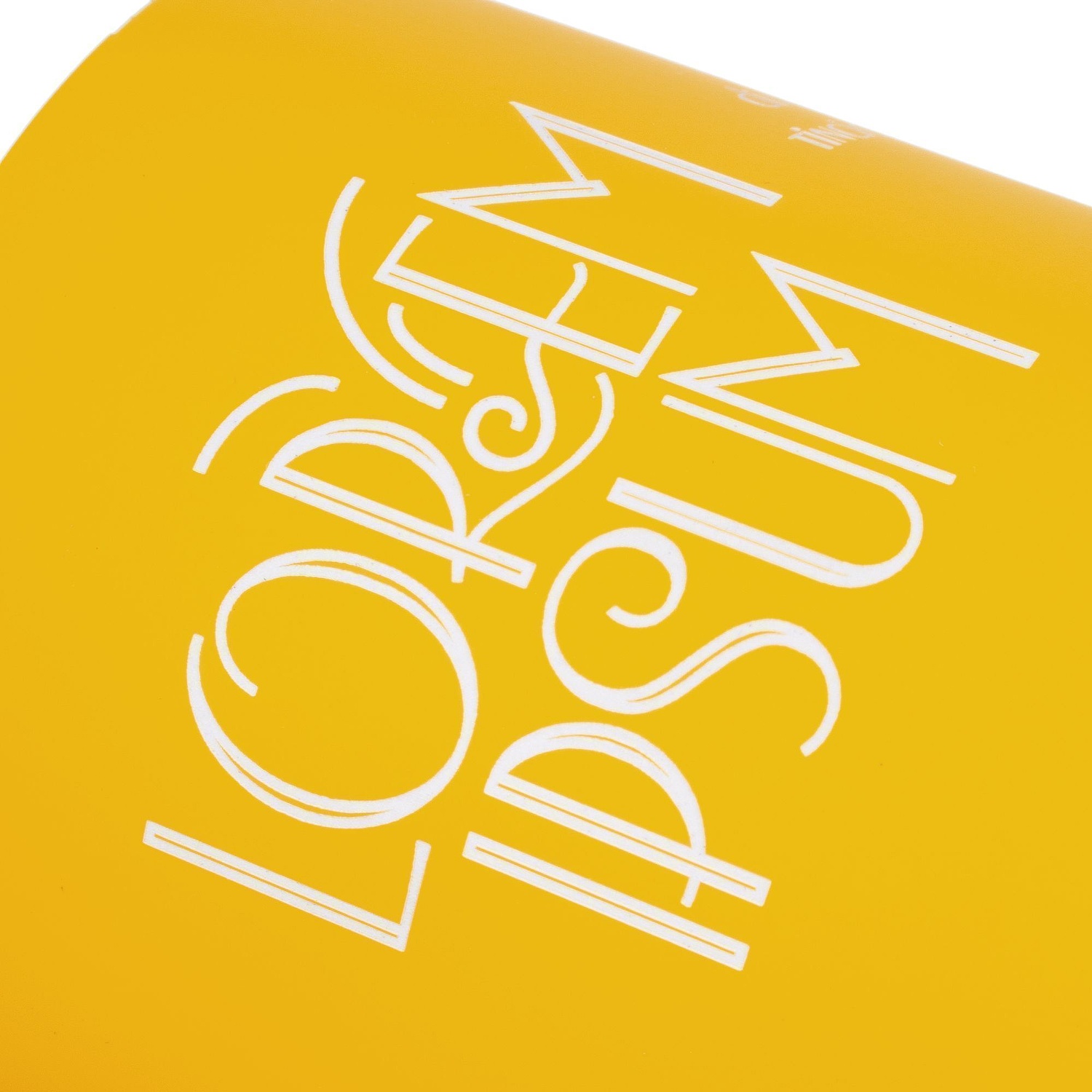 Кружка StopSpot с покрытием софт-тач, желтая с логотипом