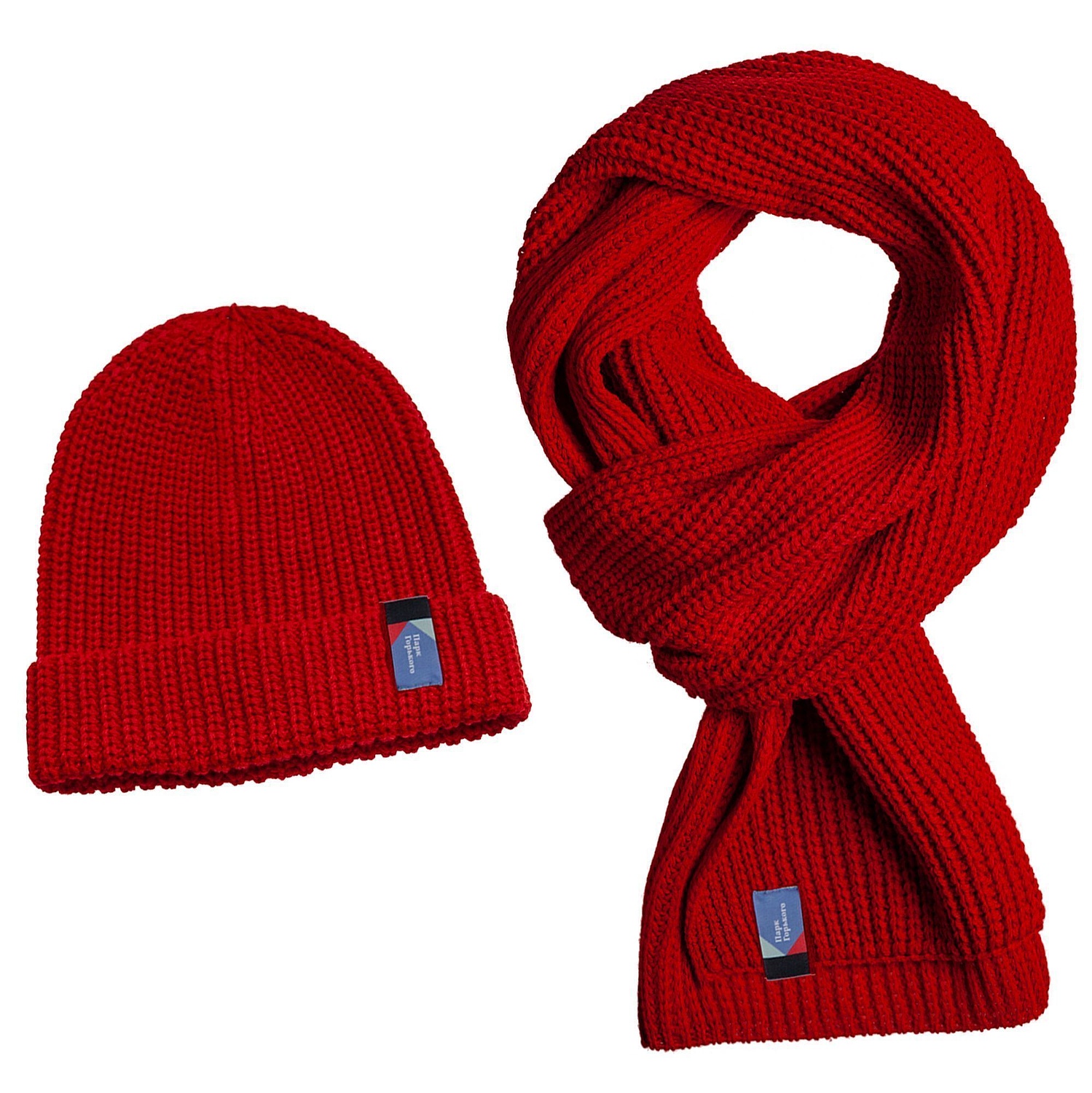 Шарф Nordkyn, красный с логотипом