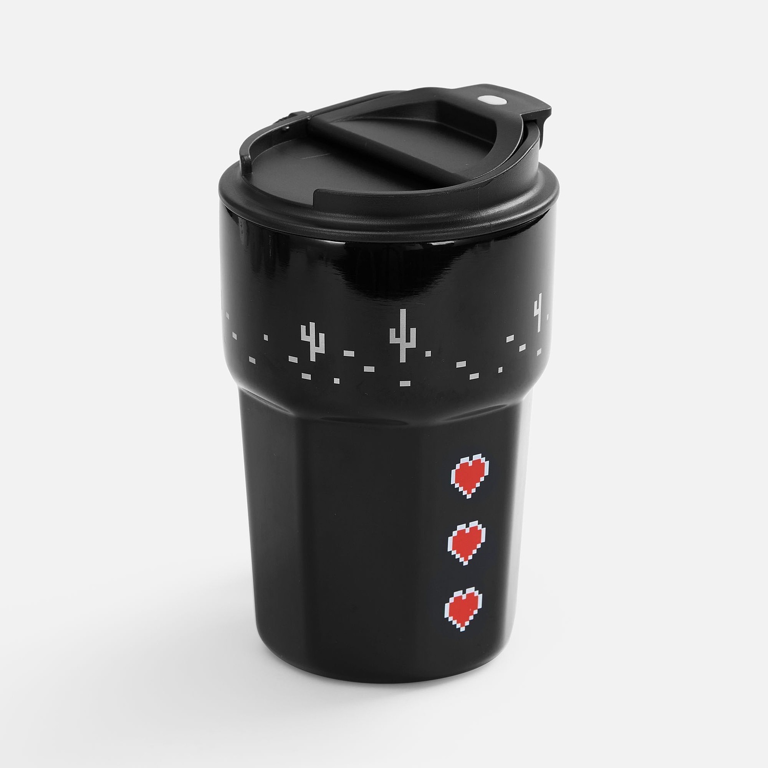 Термостакан Freshbrew, черный с логотипом