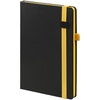 Ежедневник Ton Black, недатированный, черный с желтым с логотипом