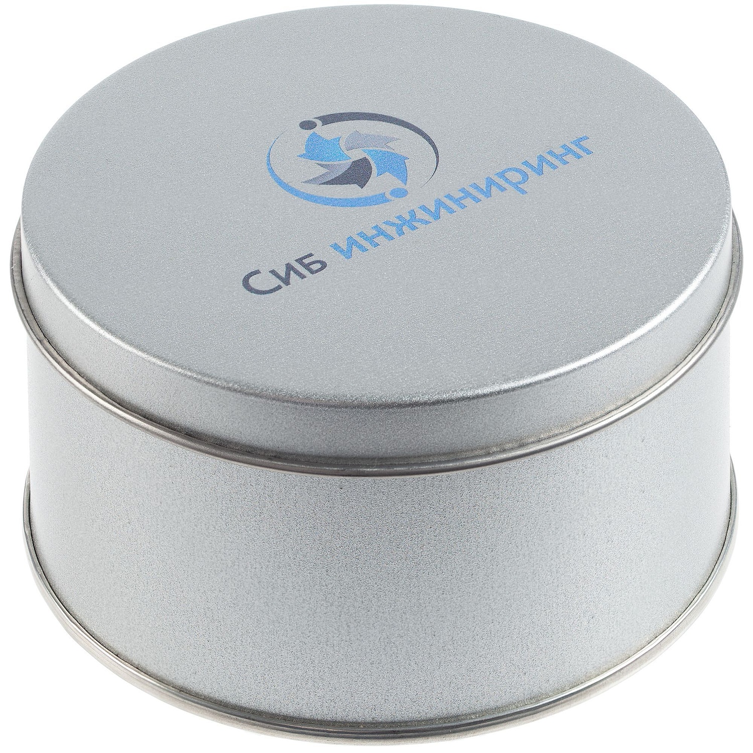 Коробка Pragmax S, круглая, серебристая