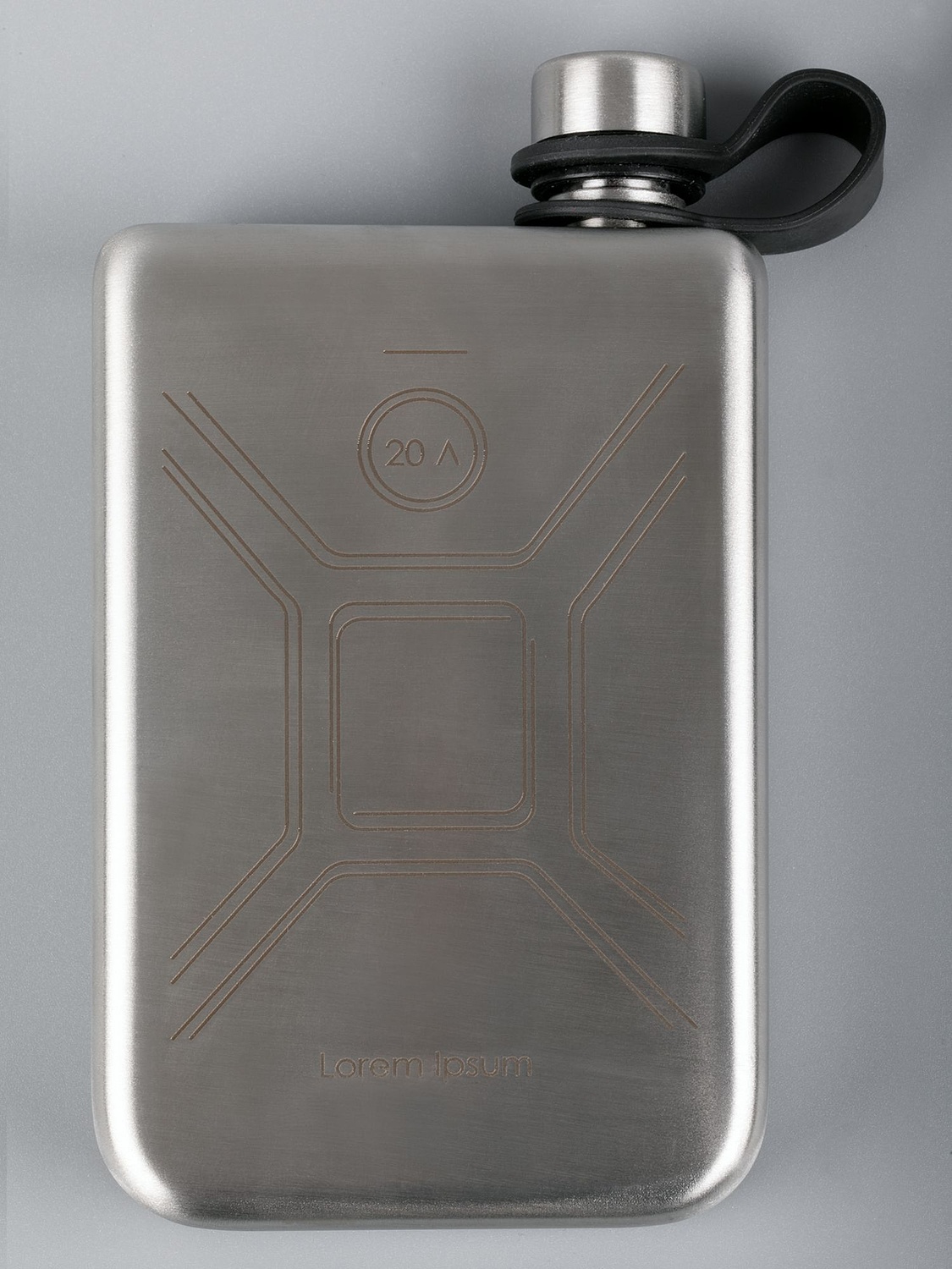 Фляжка Druk, стальная с логотипом