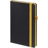 Ежедневник Ton, недатированный, черный с желтым с логотипом