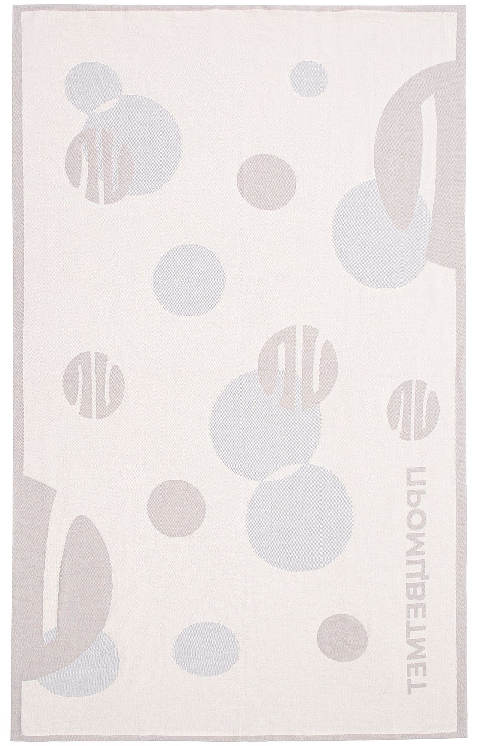 Плед на заказ Tricksy Net, 3 цвета, М, полушерсть с логотипом