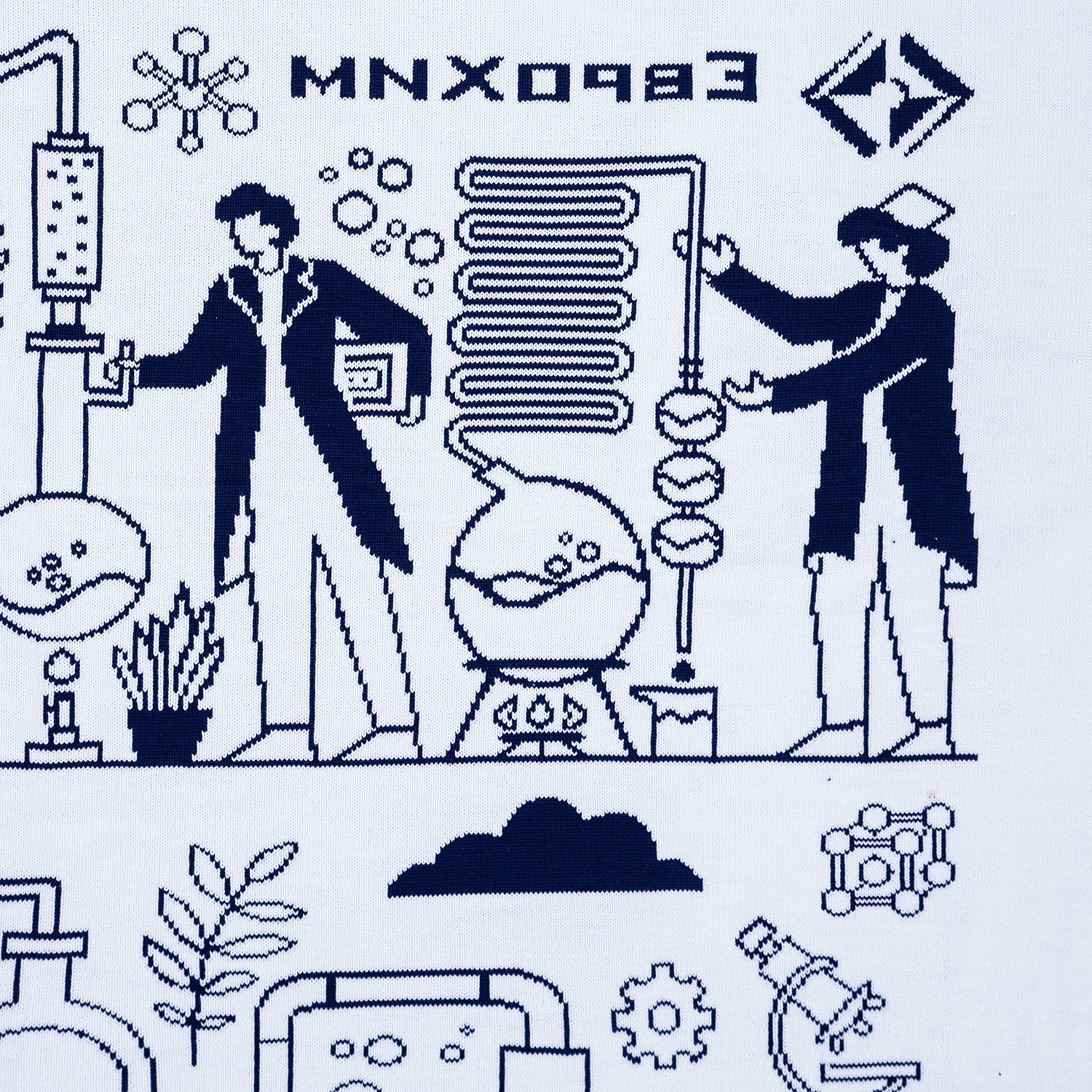 Плед на заказ Tricksy Net, 2 цвета, М, акрил с логотипом