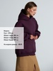 Худи Kulonga Oversize, фиолетовое с логотипом