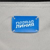 Лейбл Eta Latte, S, голубой с логотипом