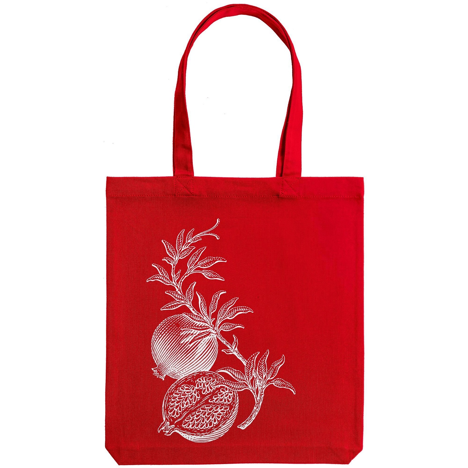 Холщовая сумка Avoska, красная с логотипом