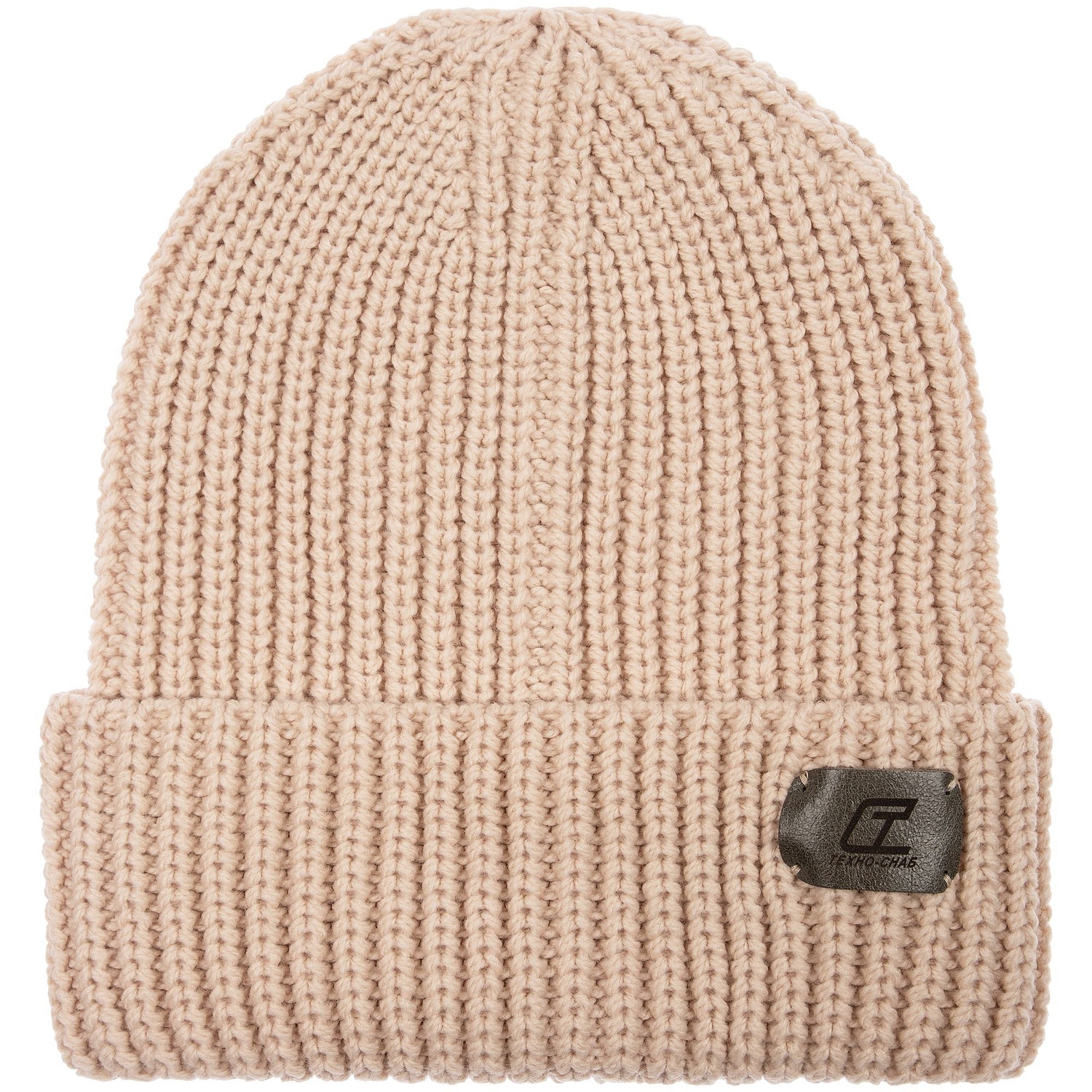 Шапка Nordkyn, бежевая с логотипом