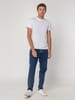 Футболка мужская T-bolka Stretch, белая с логотипом