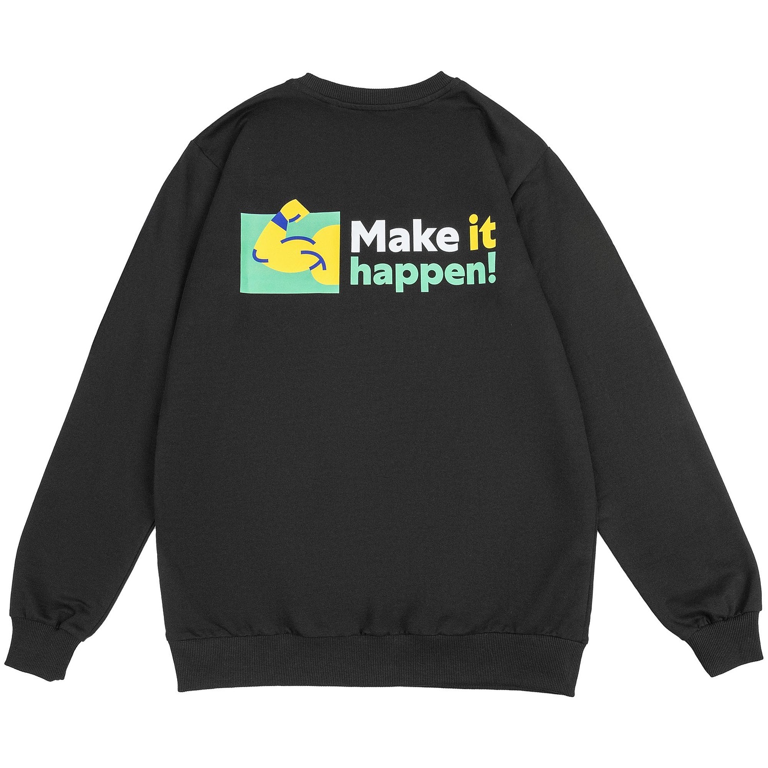 Толстовка Unit Toima, черная с логотипом