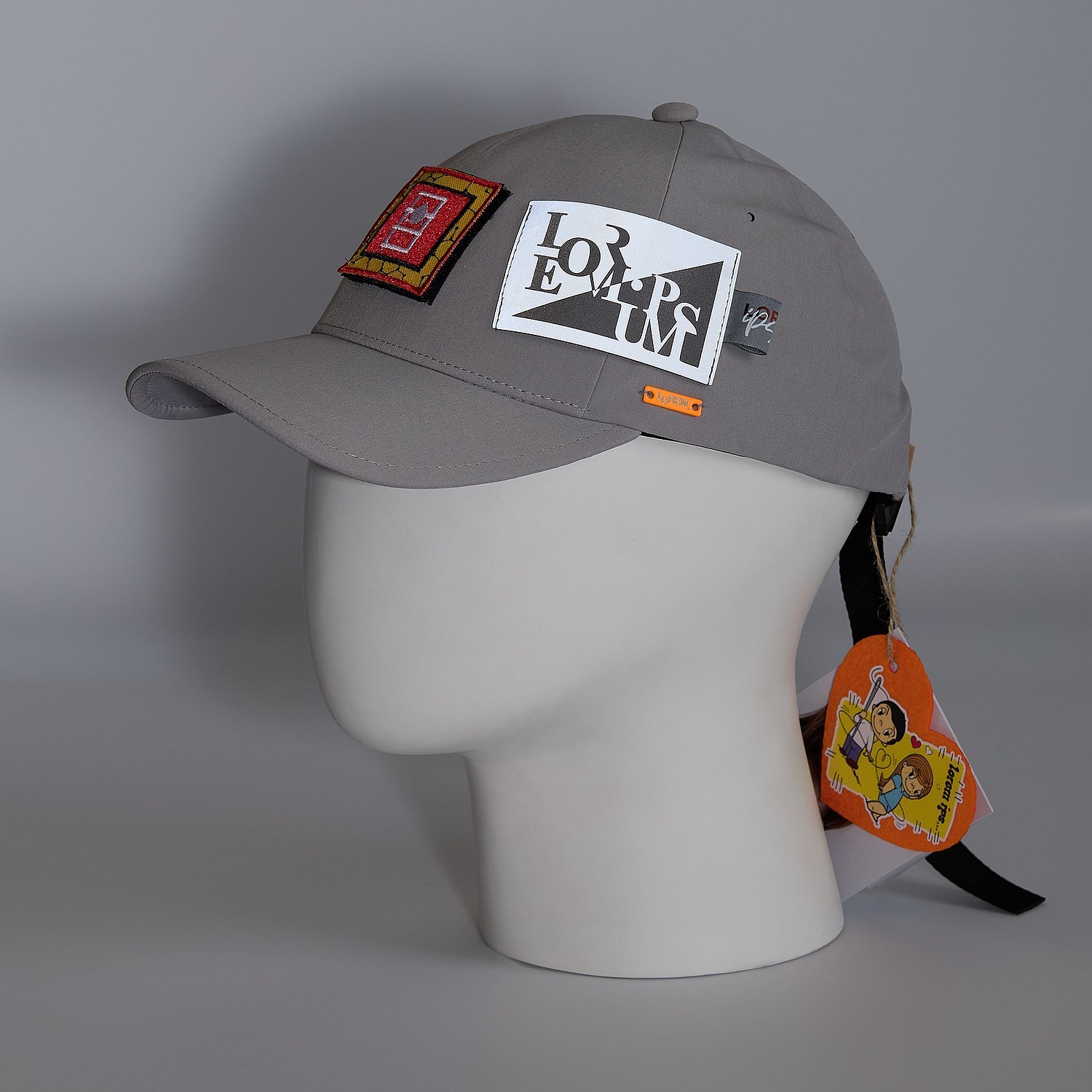 Бейсболка Kosmos, белая с логотипом