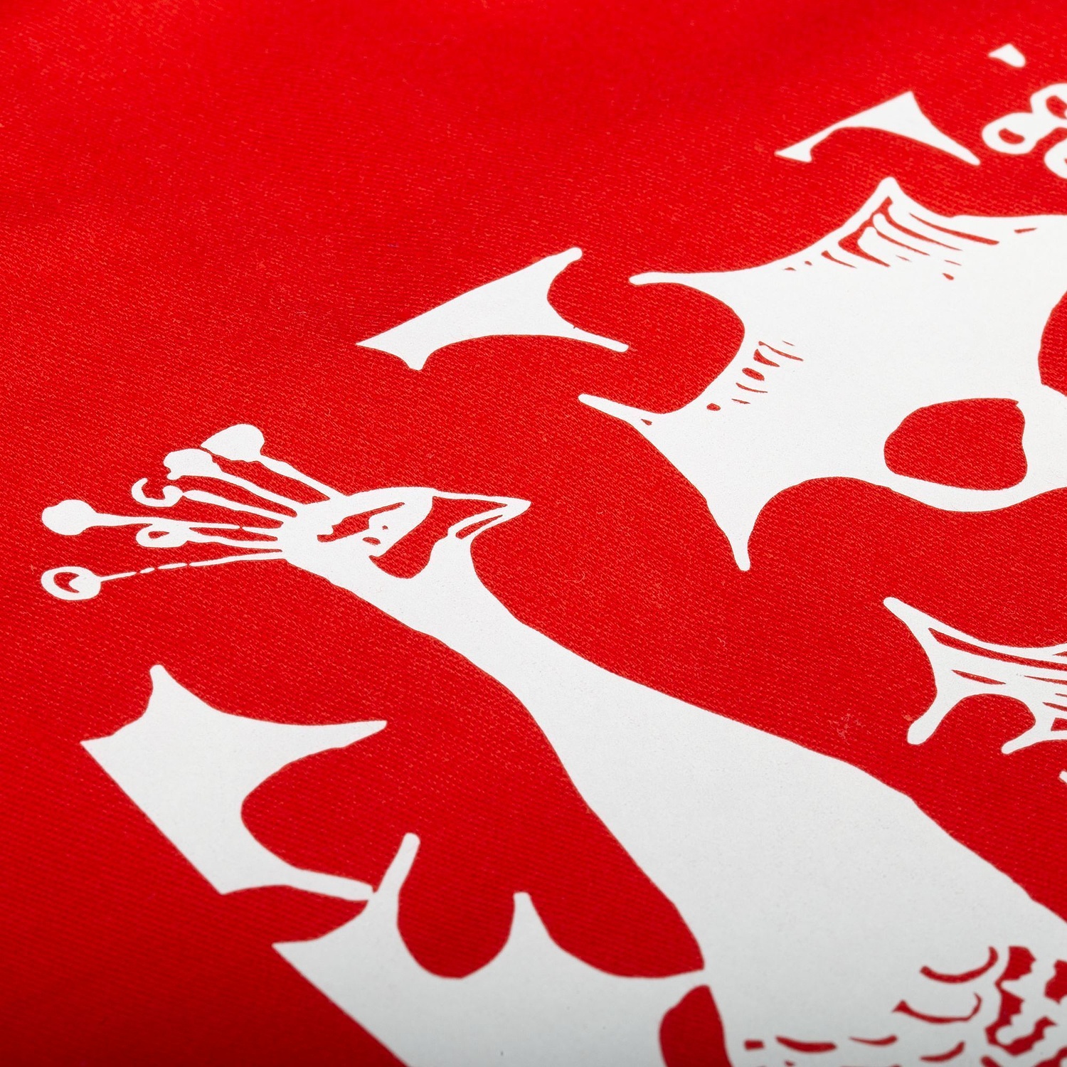 Холщовая сумка Avoska, красная с логотипом