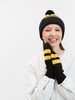 Варежки Winwear, черные с логотипом