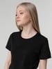 Футболка женская T-bolka Lady, черная с логотипом