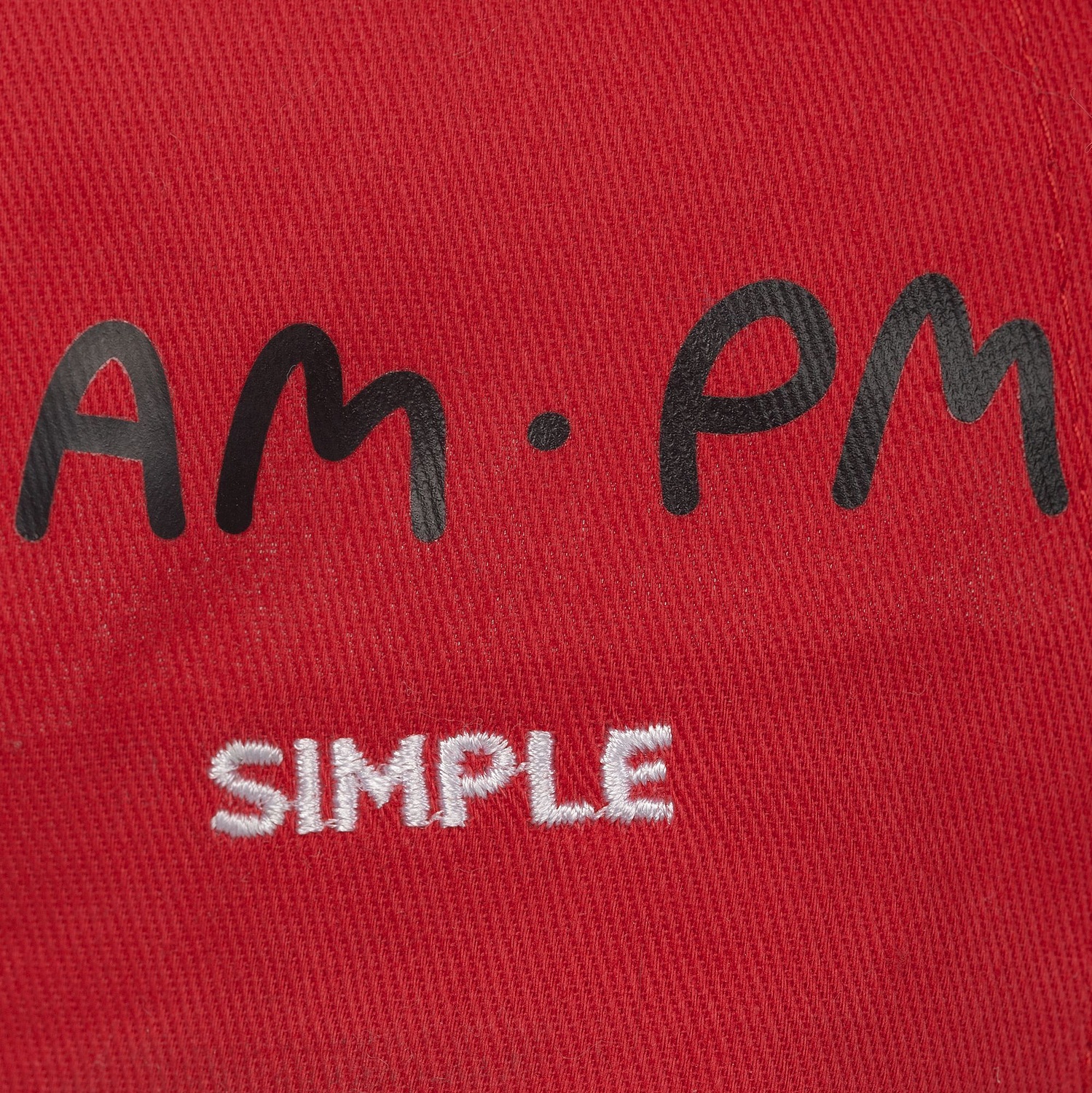 Бейсболка Promo, красная с логотипом