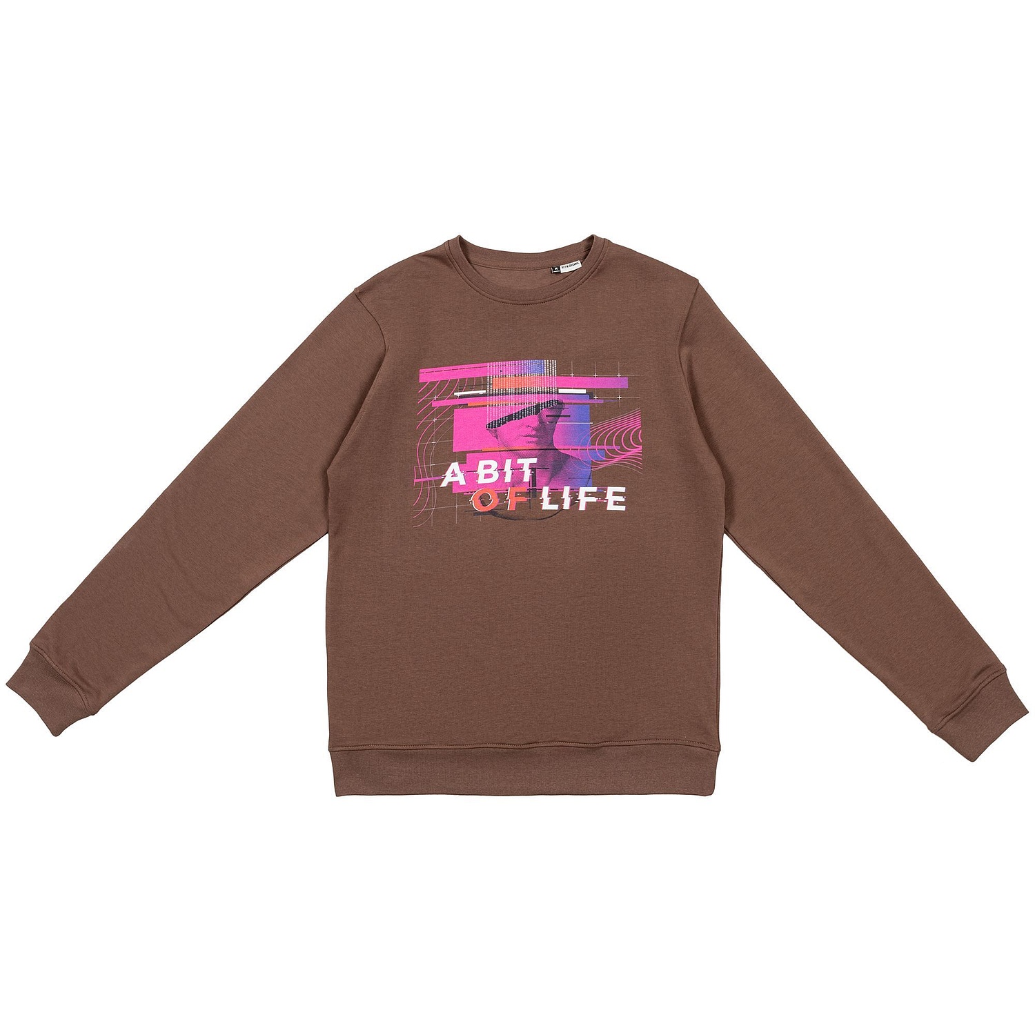 Свитшот унисекс BNC Inspire (Organic), желтый с логотипом