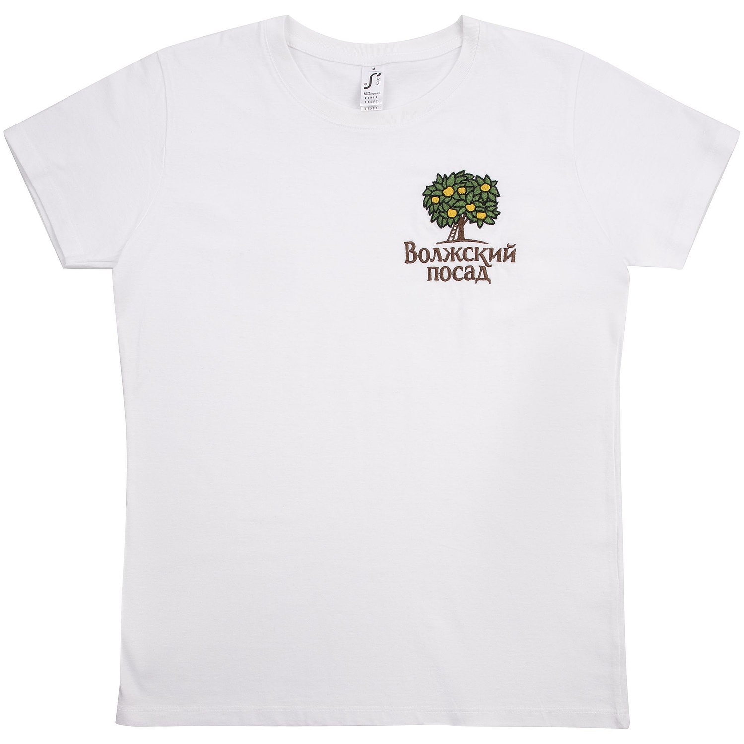 Футболка женская Imperial Women 190, белая с логотипом