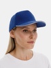 Бейсболка Classic 2.0, ярко-синяя с белым кантом