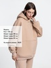 Худи Kulonga Oversize, бежевое с логотипом