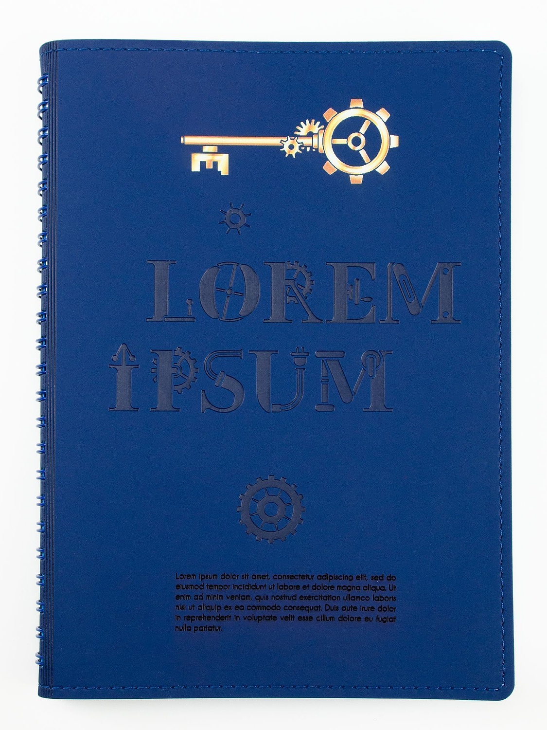 Ежедневник Spring Shall, недатированный, синий с логотипом