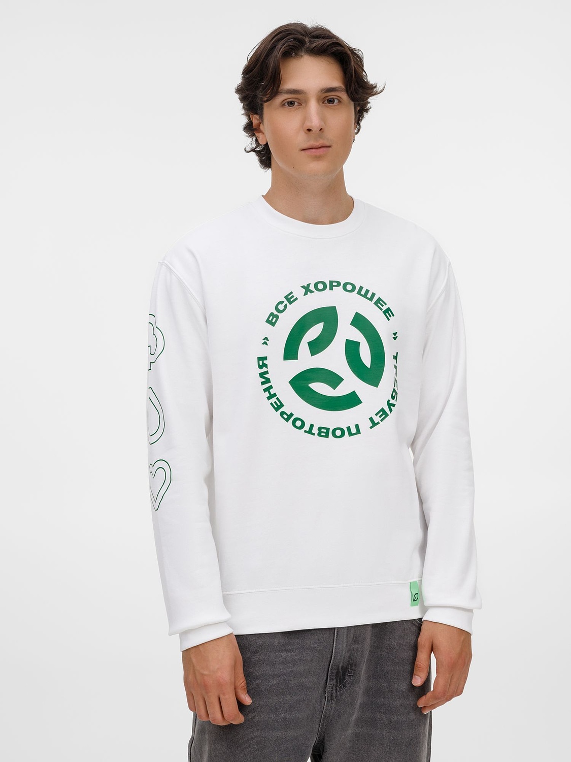 Свитшот унисекс Columbia, черный с логотипом