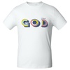 Футболка мужская «Новый GOD», белая с логотипом