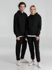 Толстовка с капюшоном унисекс Hoodie, черная с логотипом