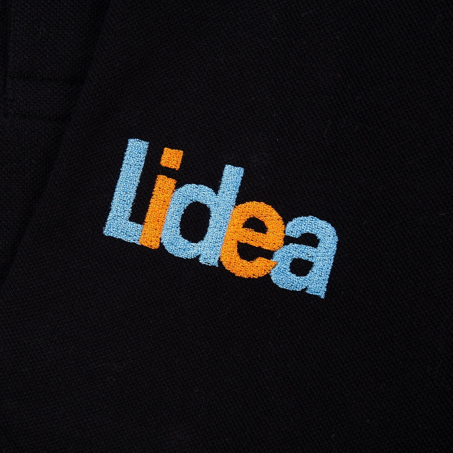 Рубашка поло мужская Inspire, черная с логотипом