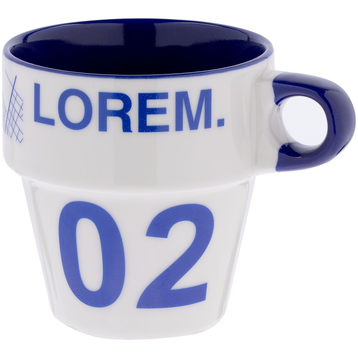 Кружка Inset, белая с логотипом