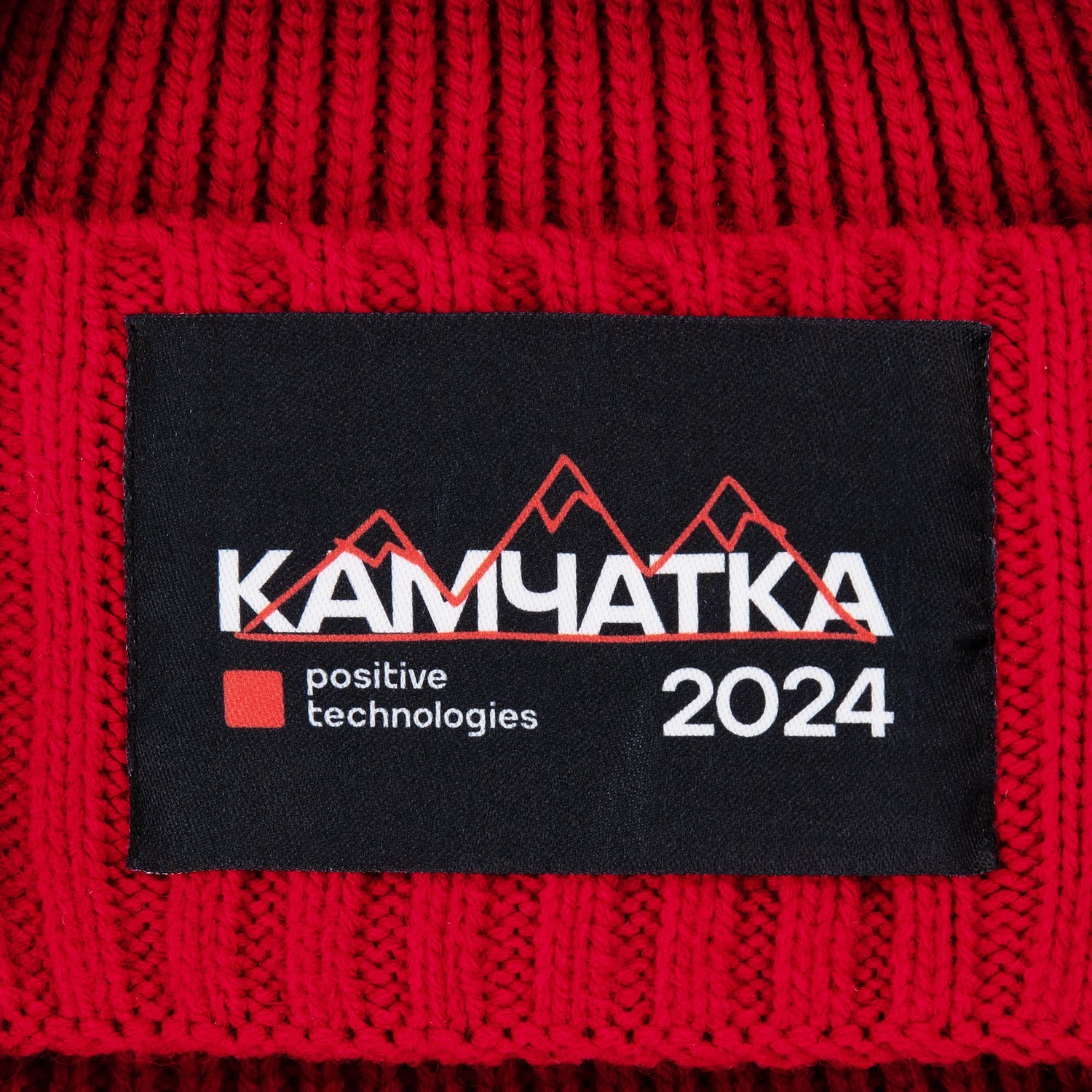 Шапка Hinge, красная с логотипом