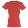 Футболка женская Imperial Women 190, красная (гибискус) с логотипом