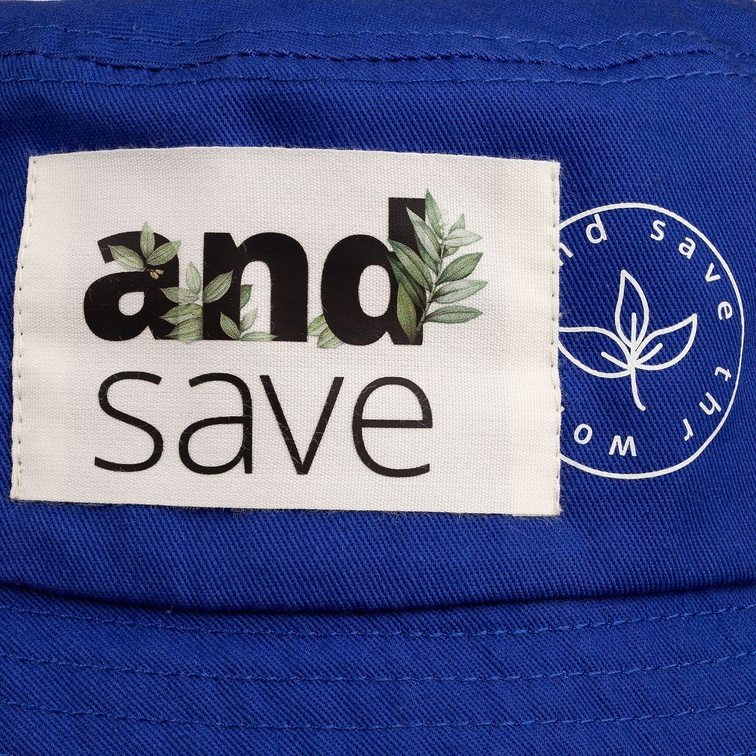 Панама C7, синяя с логотипом